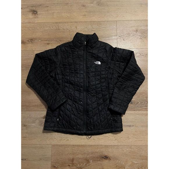 The North Face Women’s Black Full Zip Thermoball Quilted Jacket Size Large - Picture 1 of 3